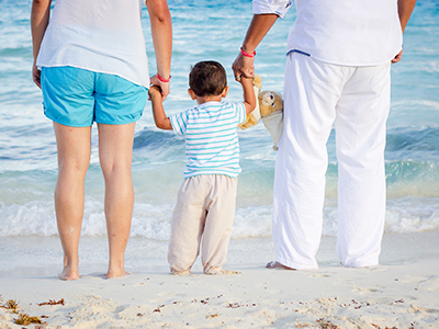 親子親水廣場，玩水賞夕陽